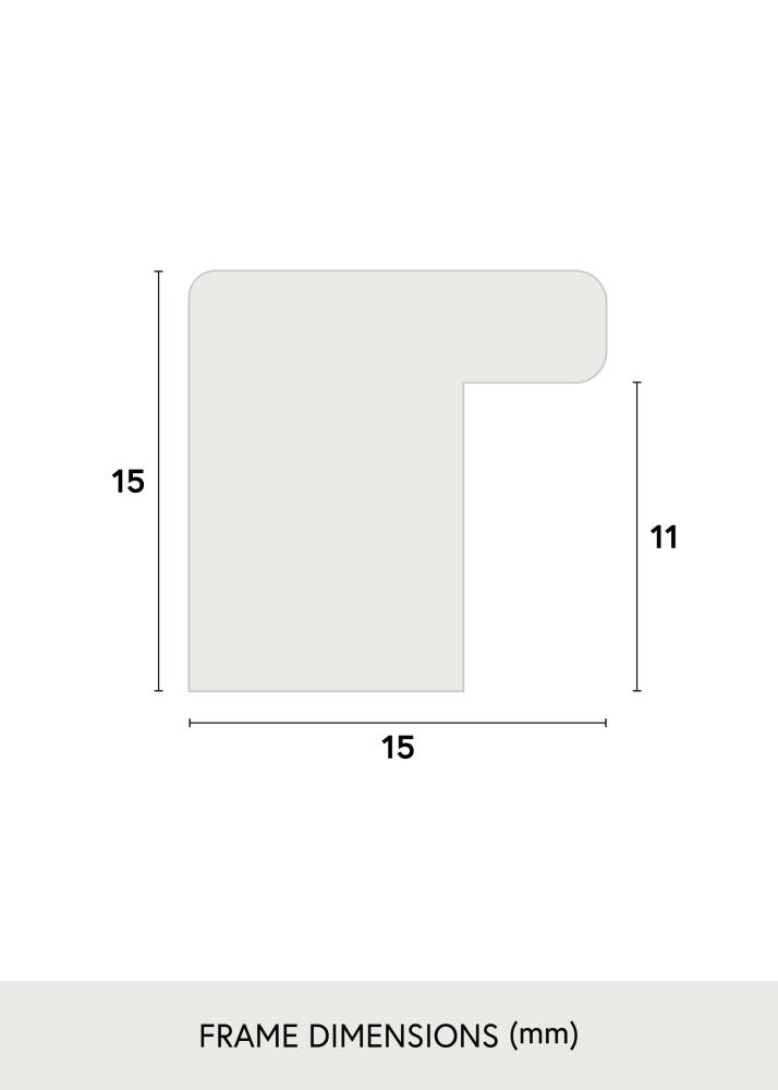 Cadre Vemdalen Verre Acrylique Chêne 59x97 cm