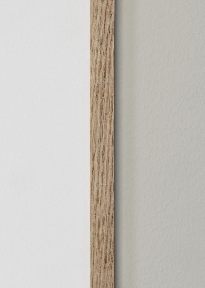Cadre chêne étroit Acrylique 32x32 cm