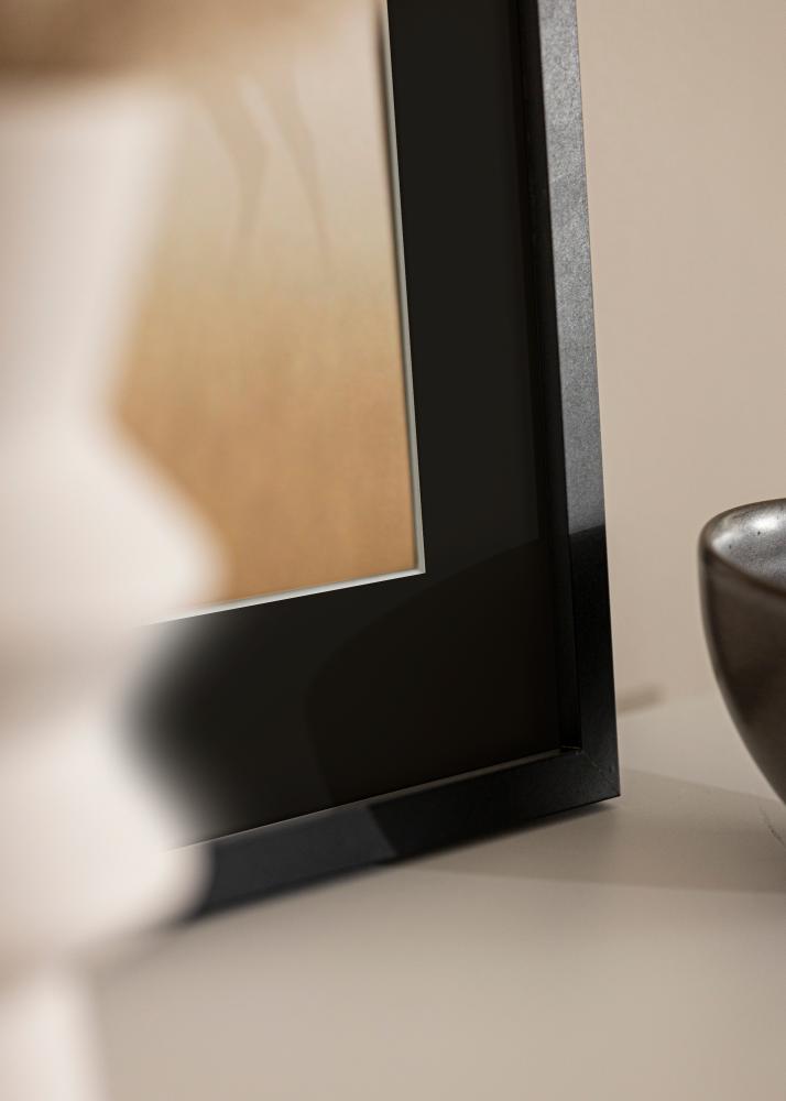 Cadre Trendy Noir 20x25 cm - Passe-partout Noir 14x18 cm