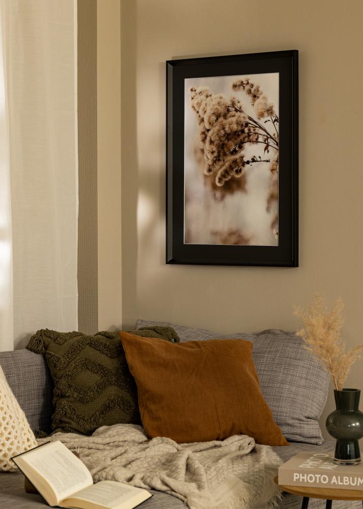 Cadre Globe Noir 40x100 cm - Passe-partout Noir 30x91 cm