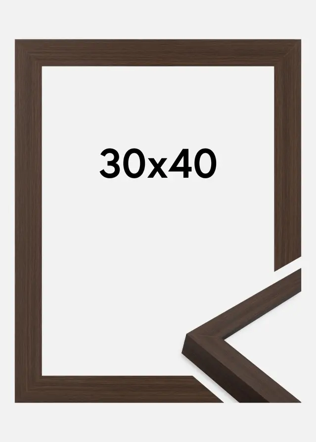Cadre Wells Verre Acrylique Brun 30x40 cm