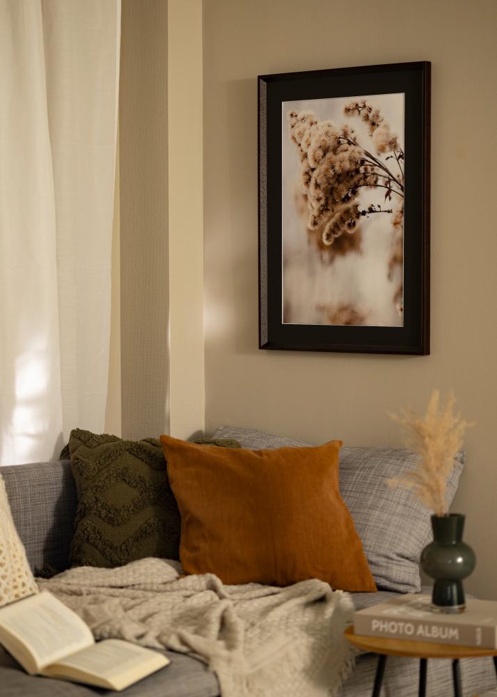 Cadre Globe Expresso 40x100 cm - Passe-partout Noir 30x91 cm