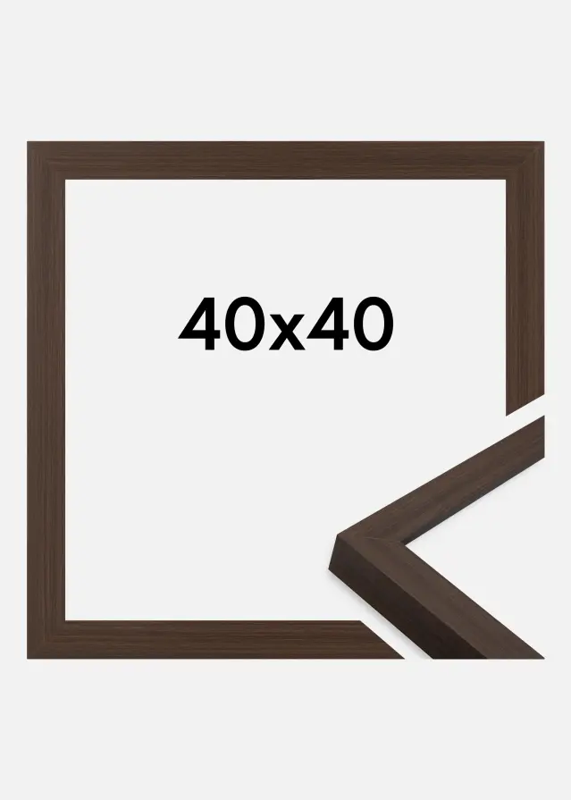 Cadre Wells Verre Acrylique Brun 40x40 cm