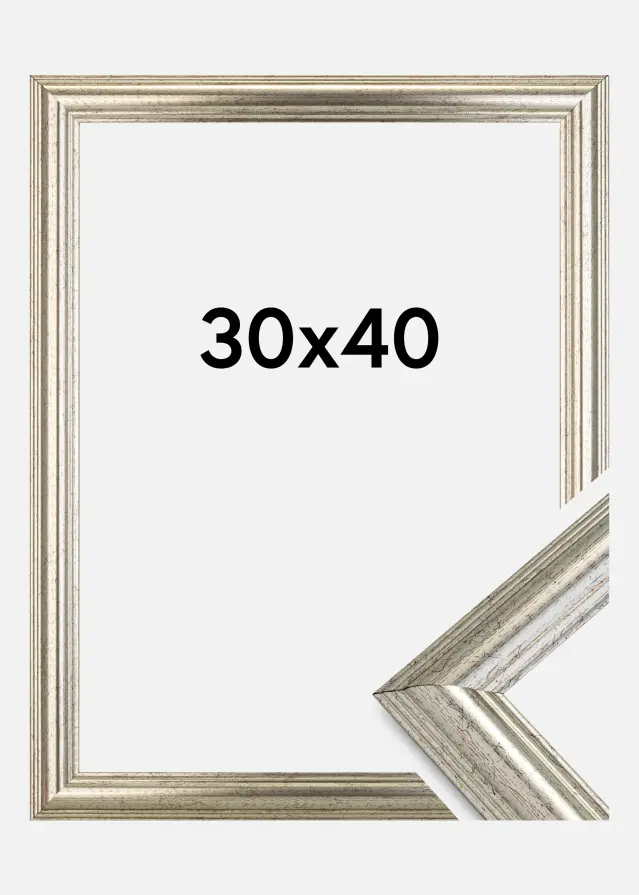 Cadre Västkusten Argent 30x40 cm