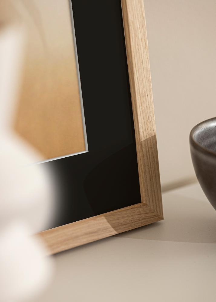 Cadre Grimsåker Chêne 40x40 cm - Passe-partout Noir 10x10 pouces