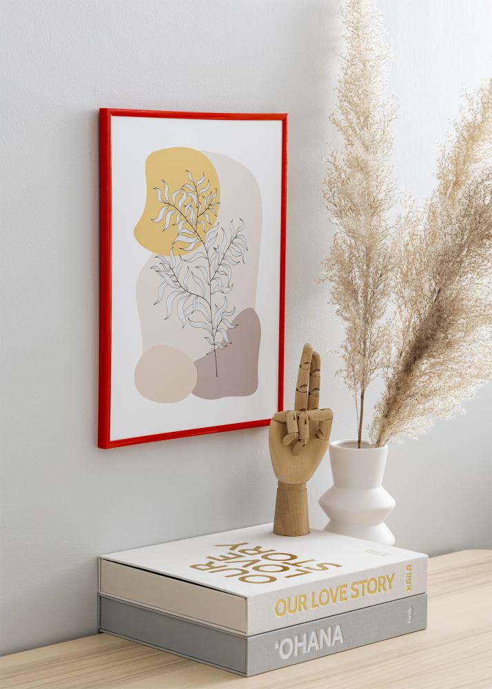 Cadre New Lifestyle Verre Acrylique Rouge clair 70x100 cm