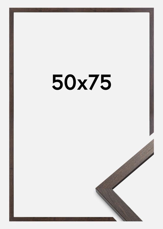 Cadre Trendy Verre Acrylique Noyer 50x75 cm