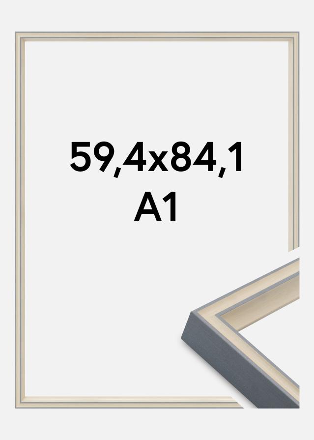 Cadre Riga Verre Acrylique Gris 59,4x84 cm (A1)