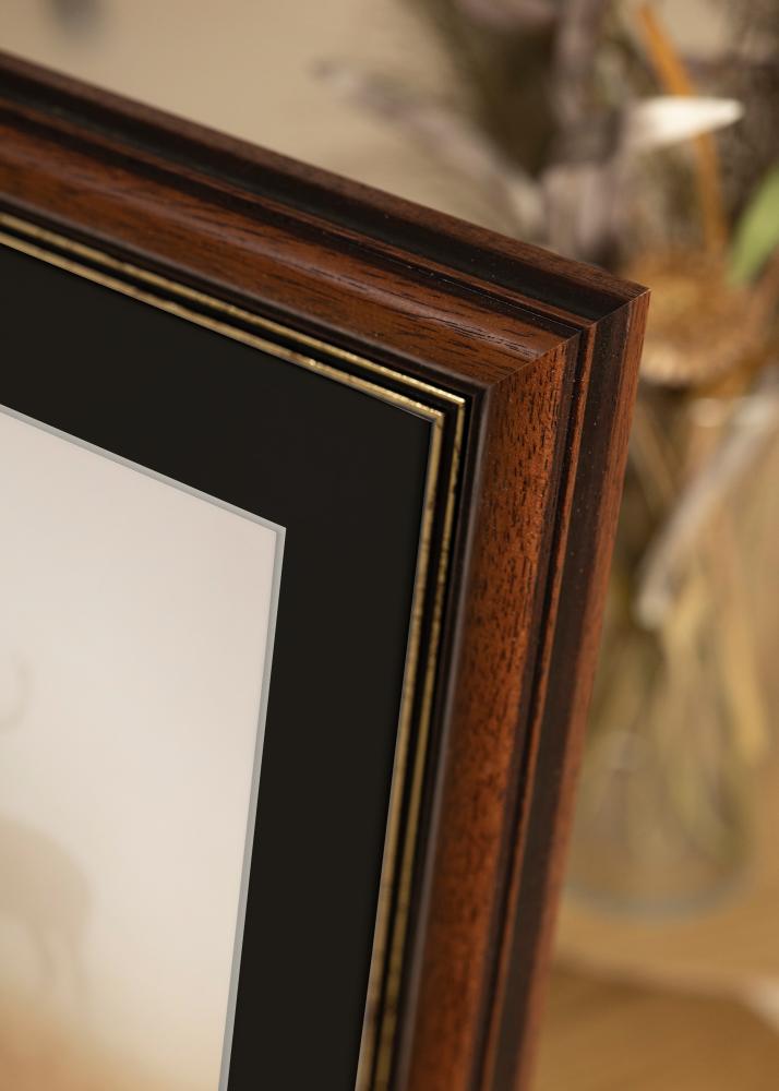 Cadre Old Retro 40x50 cm - Passe-partout Noir 27x35 cm
