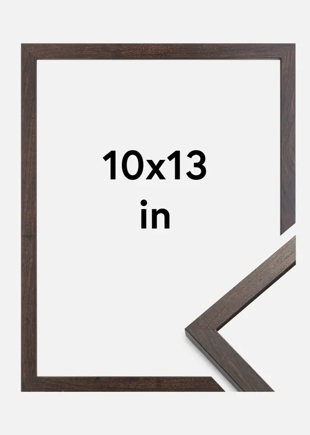 Cadre Trendy Verre Acrylique Noyer 10x13 inches (25,4x33,02 cm)