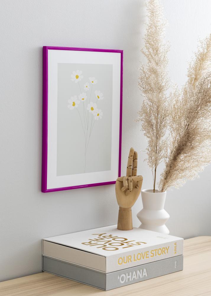 Cadre New Lifestyle Verre Acrylique Fuchsia 70x100 cm