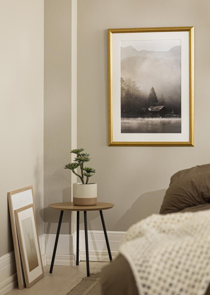 Kader Västkusten Gull 35x35 cm - Passe-partout wäiss 26x26 cm