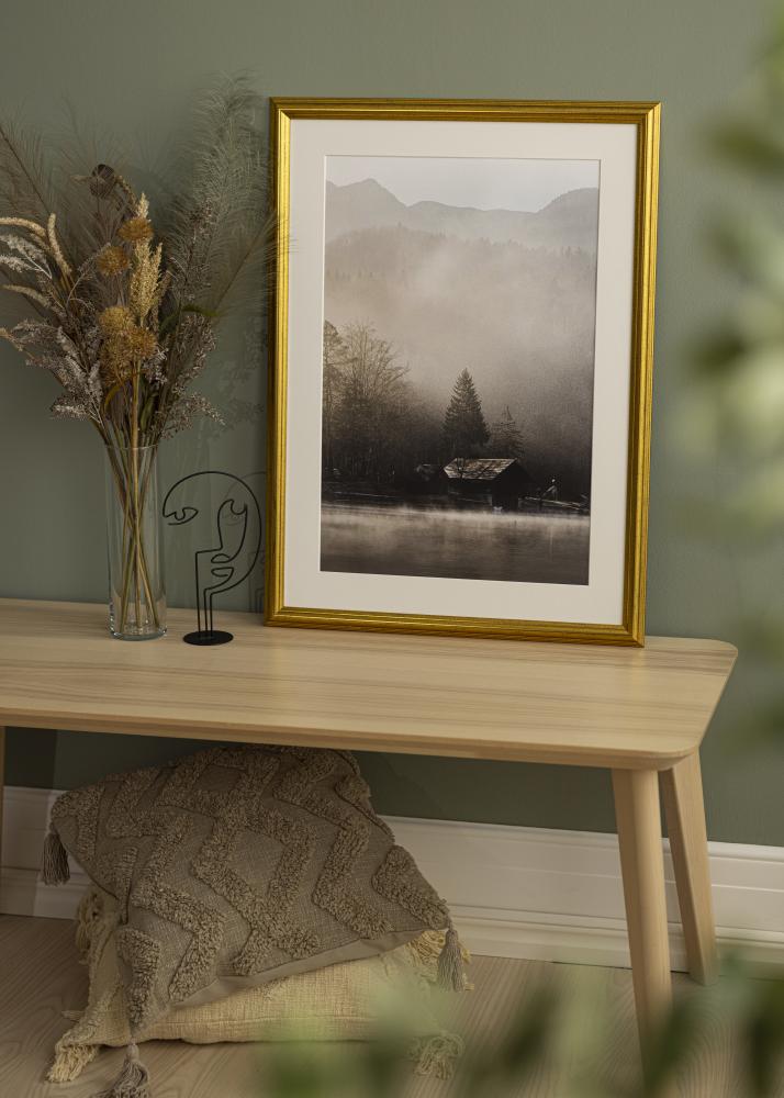 Kader Västkusten Gull 35x35 cm - Passe-partout wäiss 26x26 cm