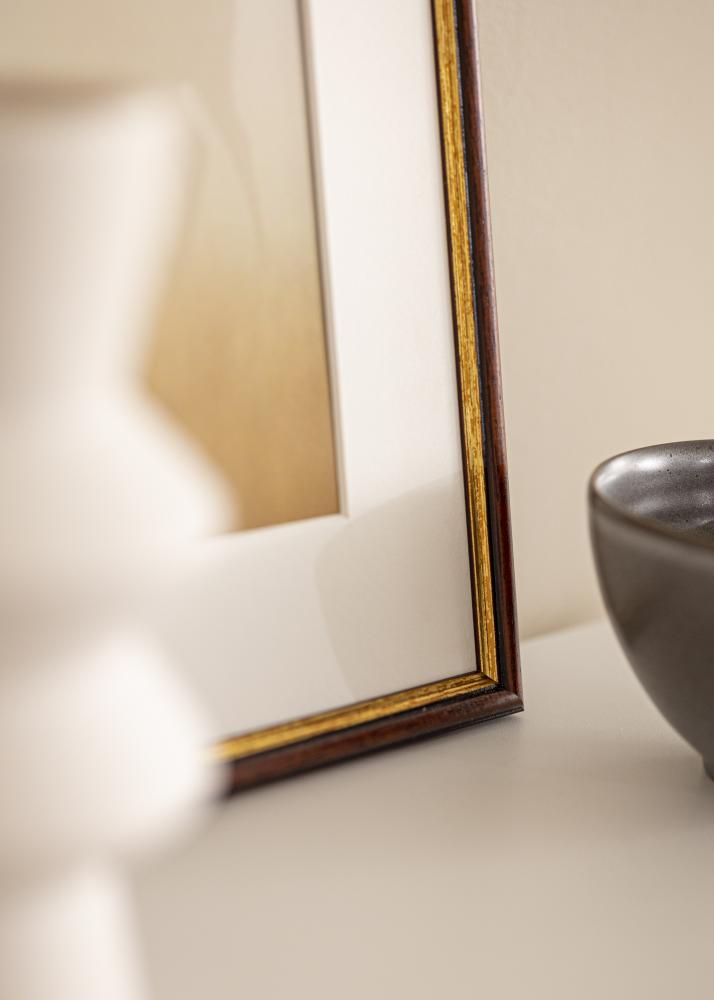 Kader Horndal Brong 34x42 cm - Passe-partout wäiss 26x34 cm