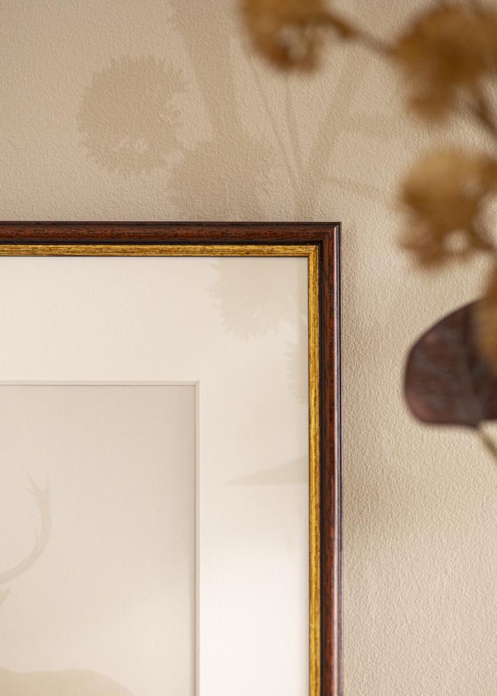 Kader Horndal Brong 34x42 cm - Passe-partout wäiss 26x34 cm