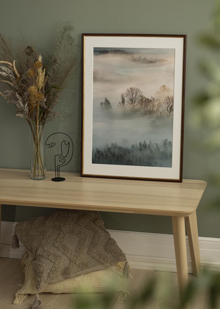 Kader Horndal Brong 34x42 cm - Passe-partout wäiss 26x34 cm