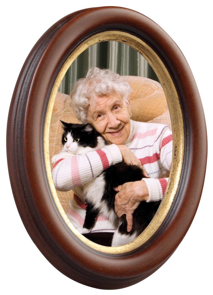 Molly Ovale Marron 24x30 cm