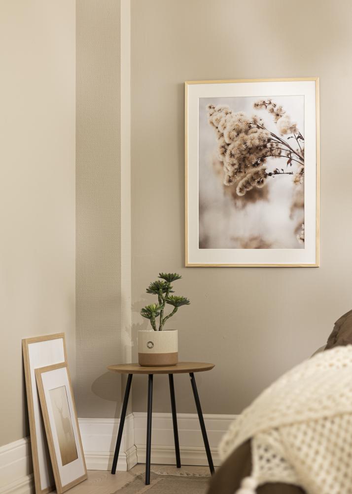 Cadre Galant Pin 30x30 cm - Passe-partout Blanc 20x20 cm