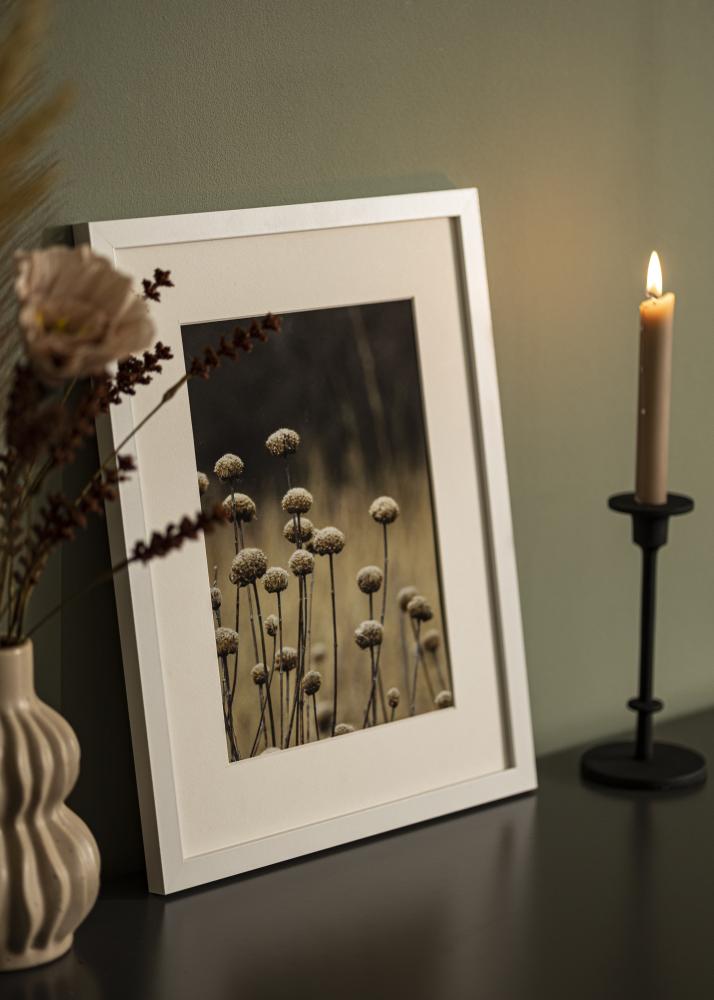 Cadre Sélection Verre Acrylique Blanc 35x45 cm