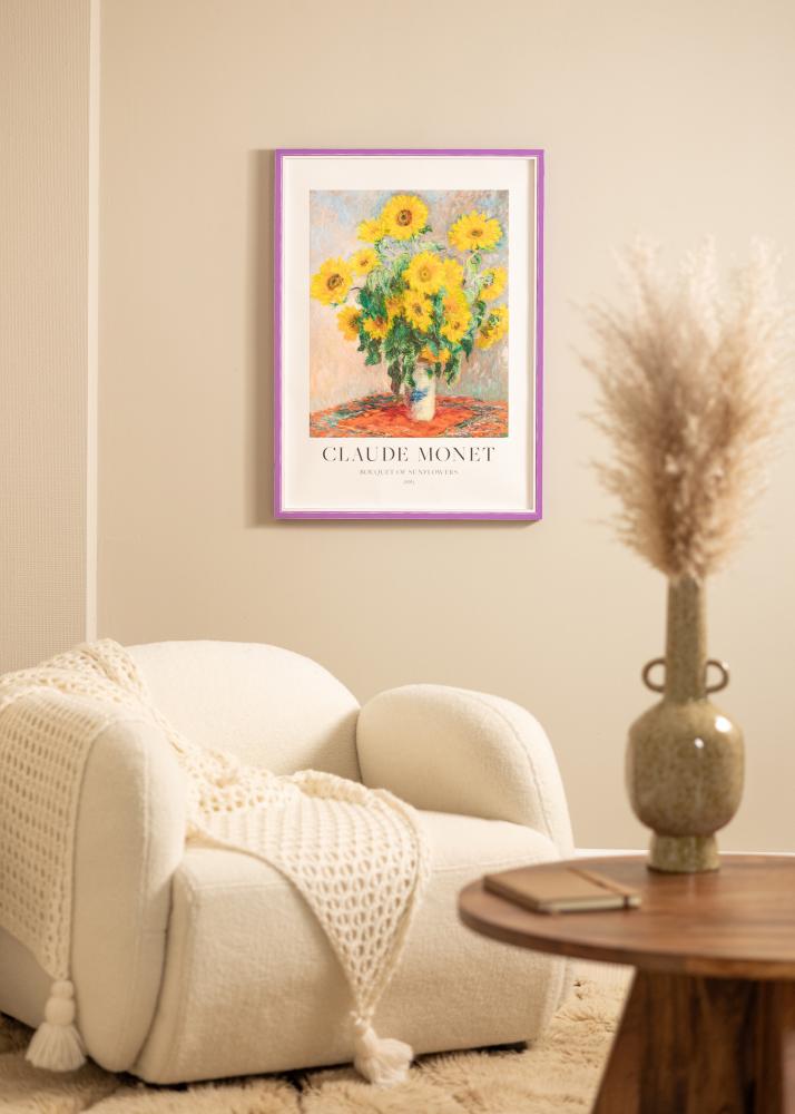 Cadre Diana Verre acrylique Violet 28x35 cm