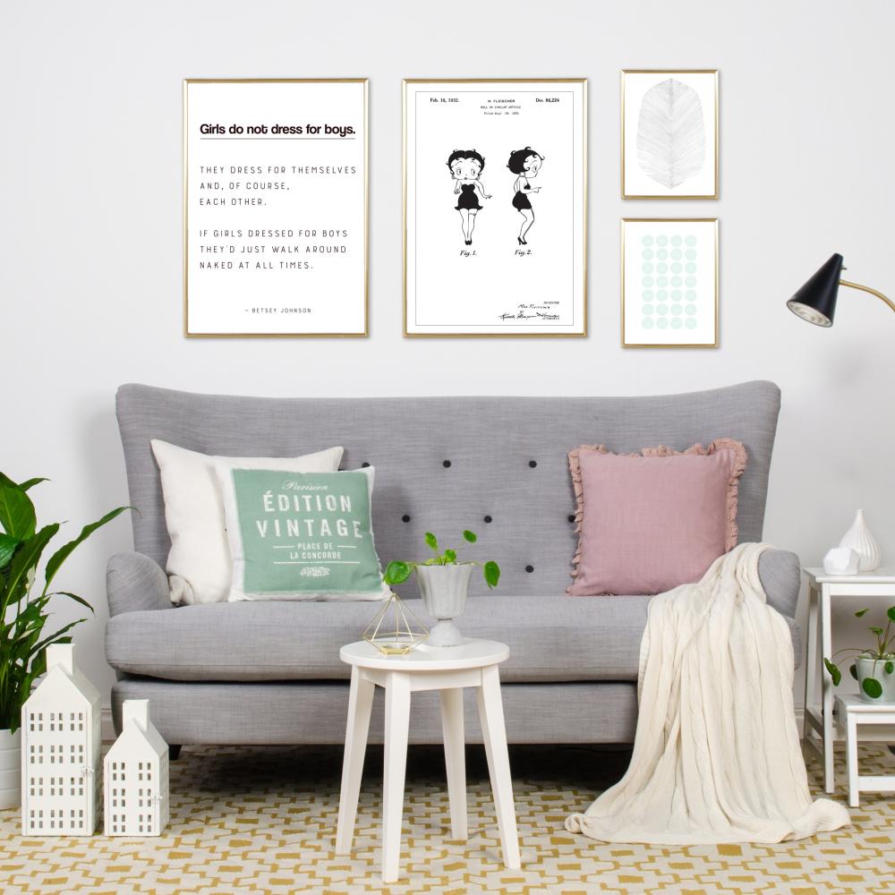 Dessin de brevet - Betty Boop - Poster