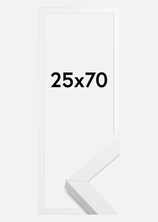 Cadre Amanda Box Blanc 25x70 cm