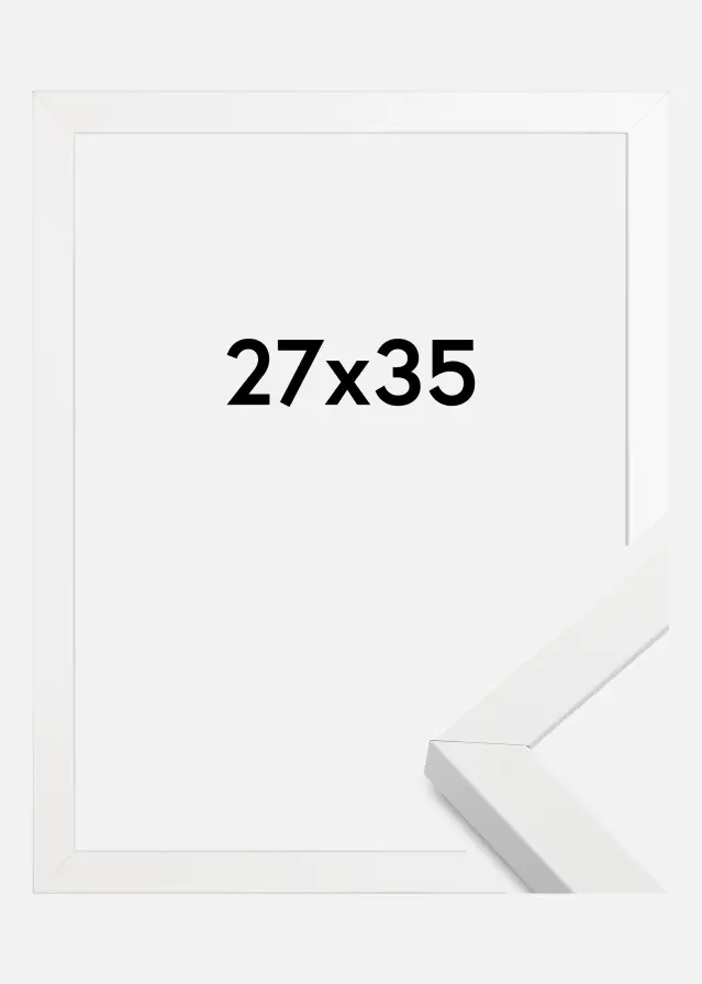 Cadre Amanda Box Blanc 27x35 cm