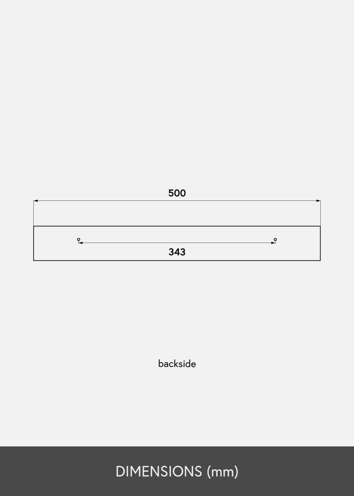 KAILA Étagère à tableau Chêne 50 cm