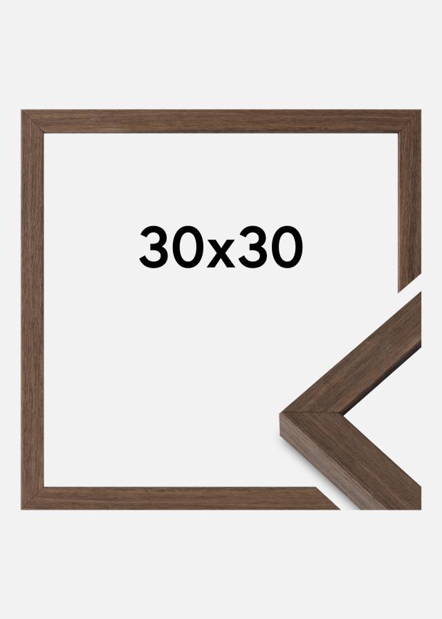 Cadre Hermes Verre acrylique Noyer 30x30 cm