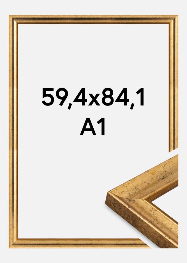 Cadre Conca Verre Acrylique Or 59,4x84 cm (A1)