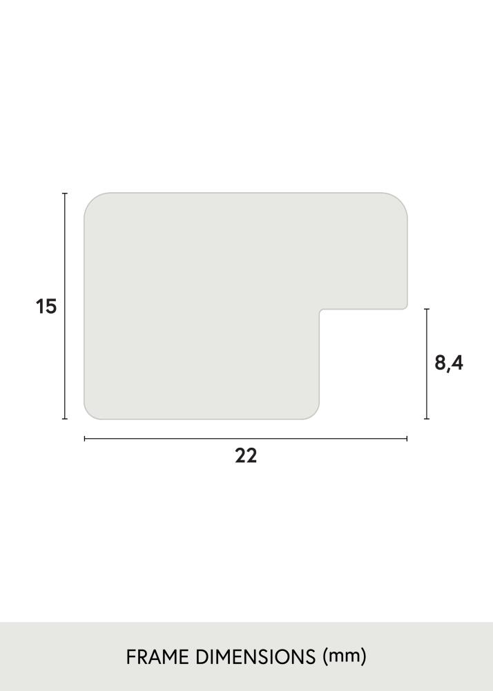 Cadre Uppsala Argent 28x35 cm