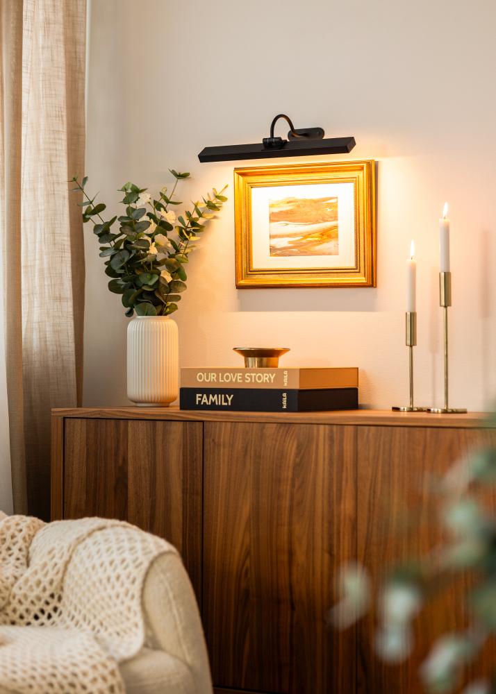 KAILA Flare Éclairage de Tableaux à Piles 40 cm - Noir