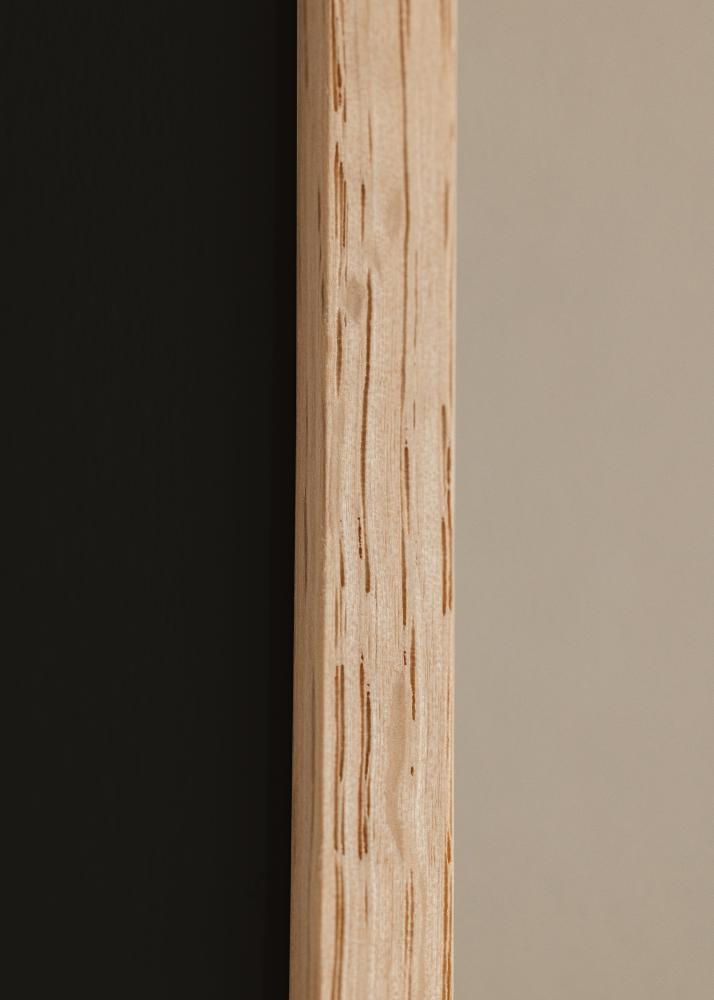 Cadre Mince Chêne 20x30 cm - Passe-partout Noir 15x21 cm (A5)