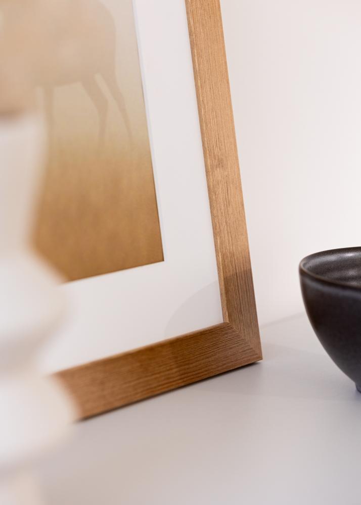 Cadre Sandra Verre acrylique Chêne massif 50x70 cm