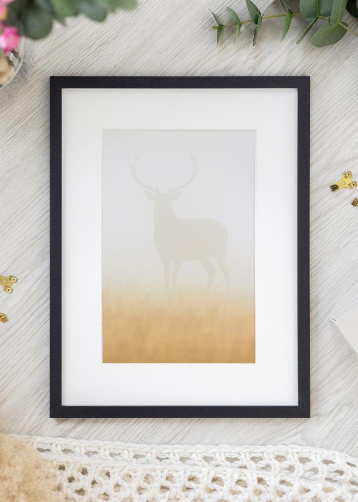 Cadre Trendy Verre Acrylique Noir 7x22 cm