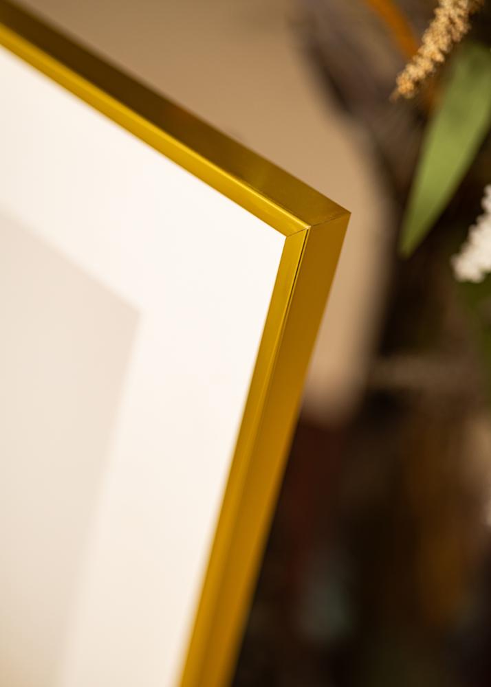 Cadre aluminium Verre acrylique Or 60x80 cm