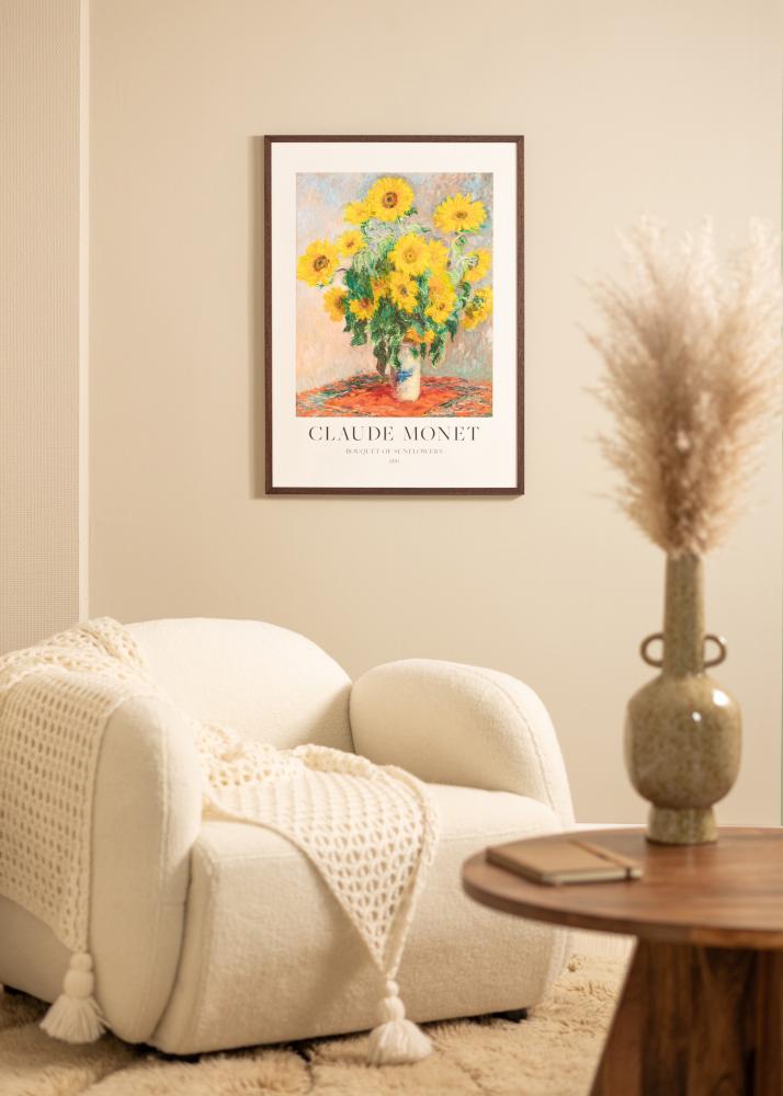 Cadre Ares Verre acrylique Noyer 21x29,7 cm (A4)