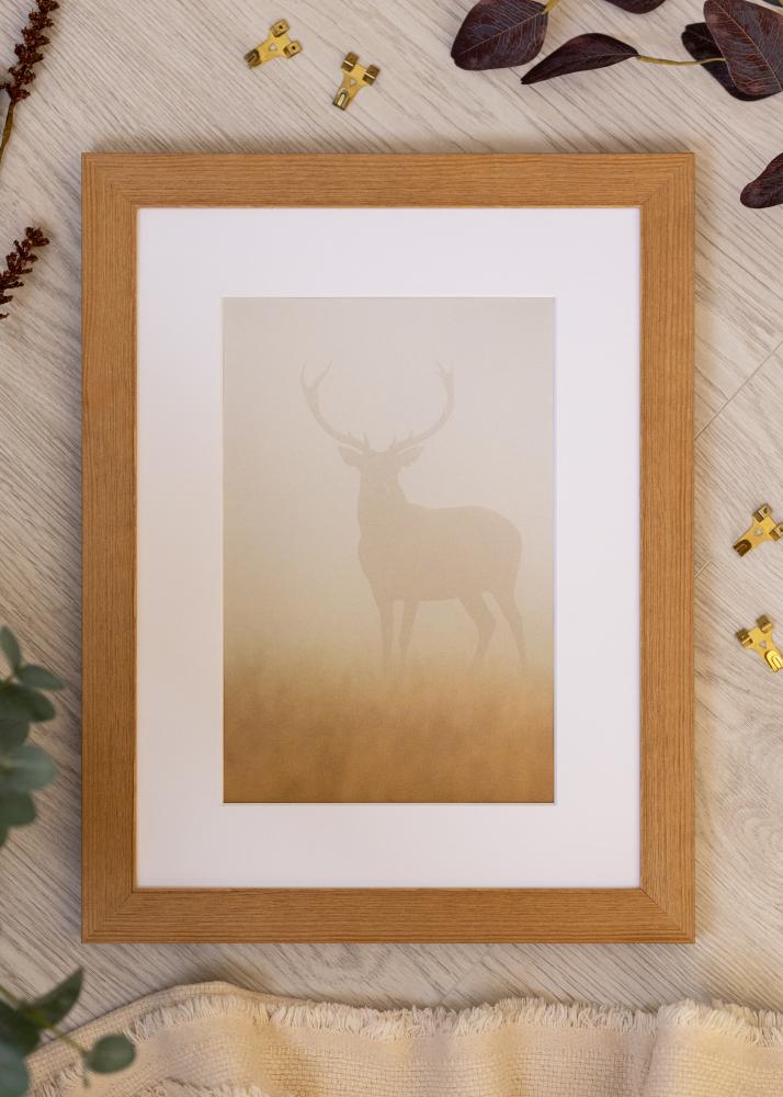 Cadre Sandra Verre acrylique Chêne massif 50x70 cm