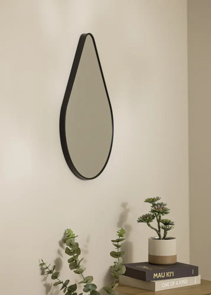 Miroir Water Drop Noir 51x71 cm