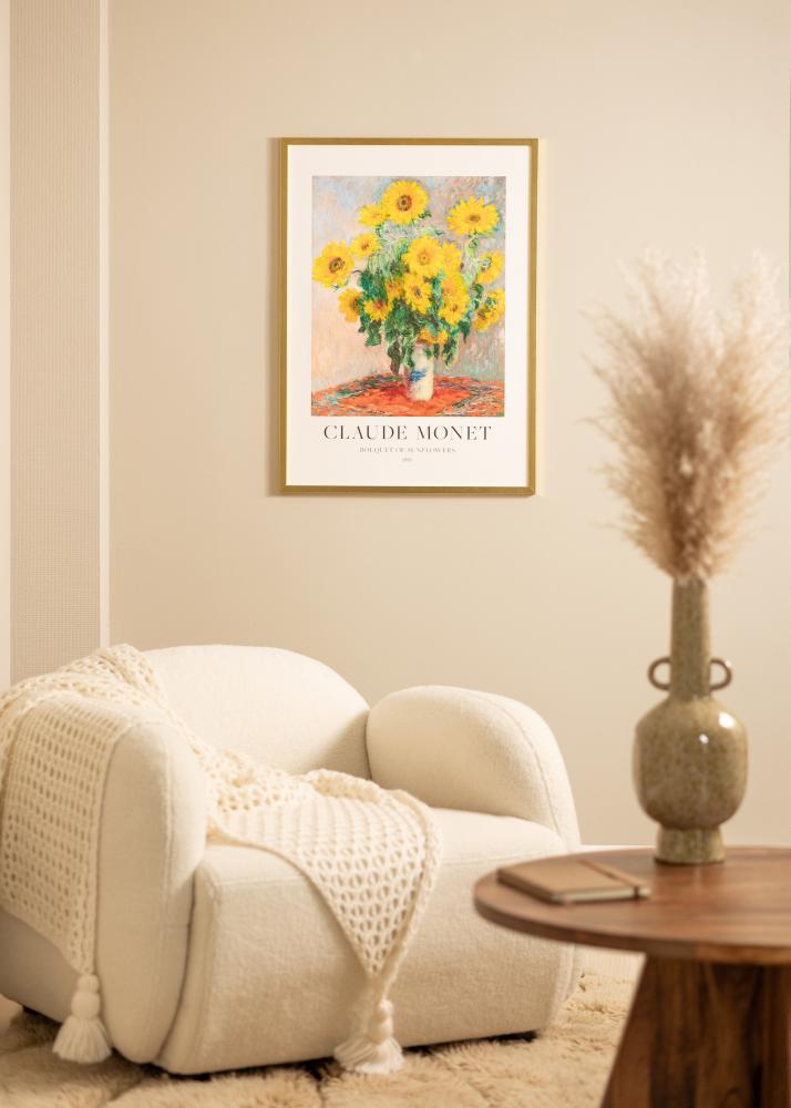 Cadre Minerva Verre acrylique Or 45x60 cm