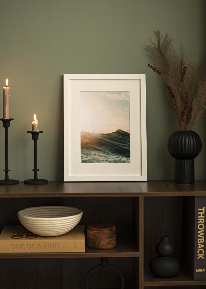 Cadre Blocky Blanc - Taille au choix