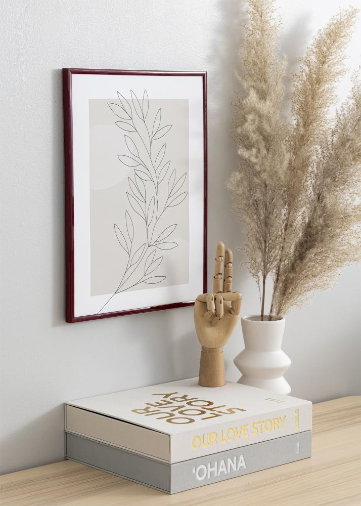 Cadre New Lifestyle Verre Acrylique Rouge sombre 70x100 cm