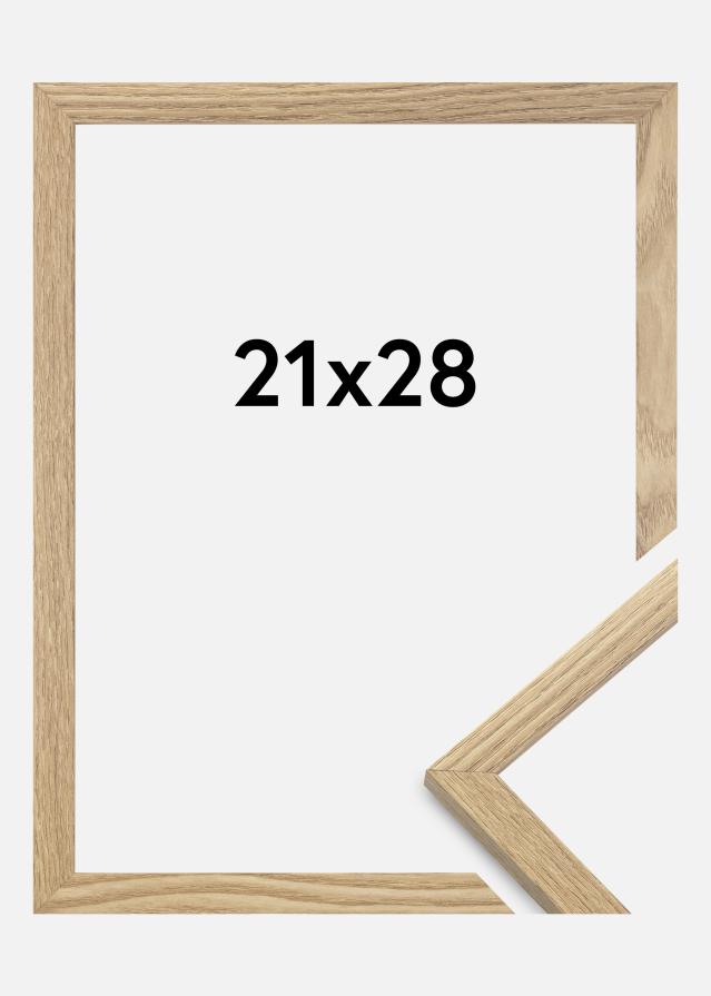 Cadre Trendy Verre acrylique Chêne massif 21x28 cm