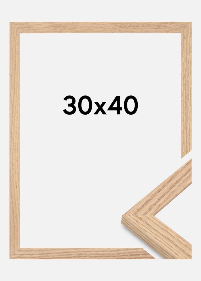 Cadre Tidlös Verre Acrylique Chêne massif 30x40 cm