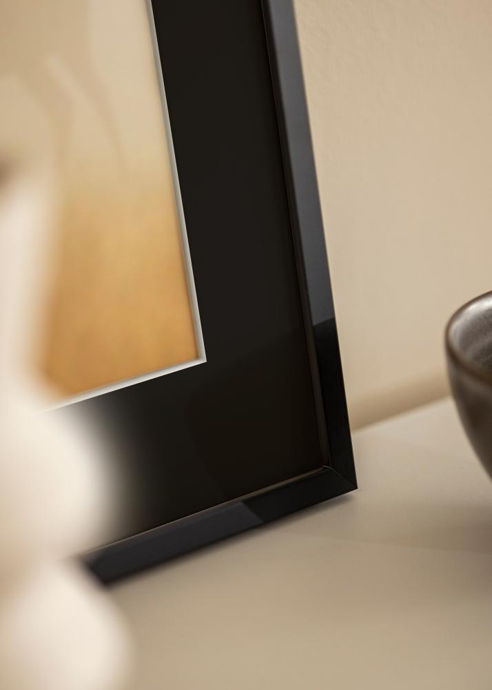 Cadre E-Line Noir 30x40 cm - Passe-partout Noir 21x29,7 cm