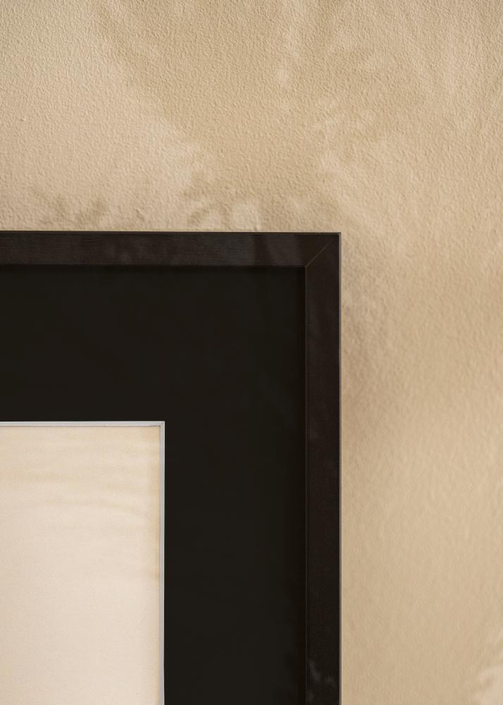 Cadre E-Line Noir 30x40 cm - Passe-partout Noir 21x29,7 cm