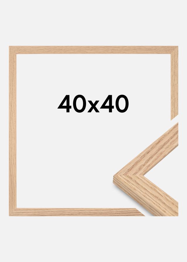Cadre Tidlös Verre Acrylique Massif Chêne 40x40 cm