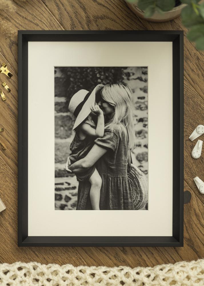 Cadre Globe Verre Acrylique Noir 28x35 cm