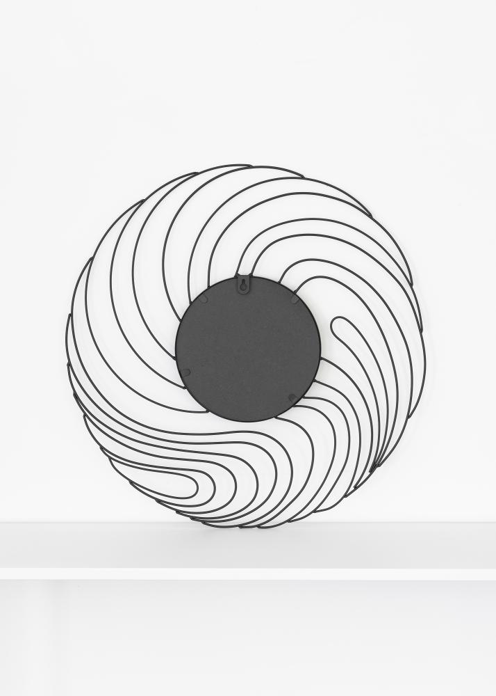 KAILA Miroir Storm - Noir diamètre 50 cm