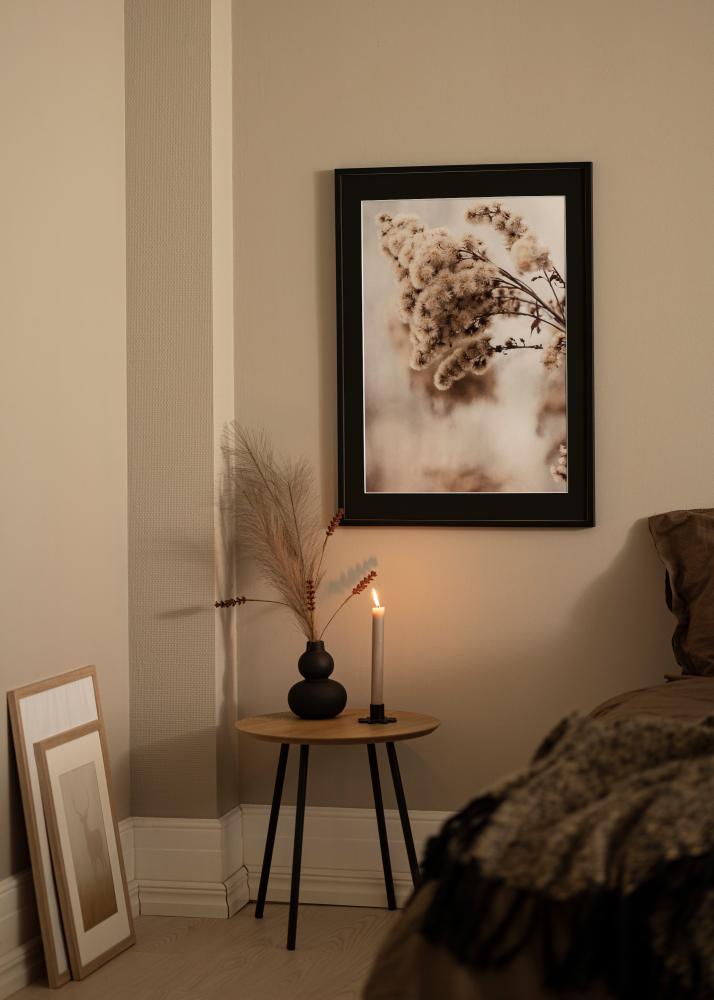 Cadre E-Line Noir 30x40 cm - Passe-partout Noir 21x29,7 cm